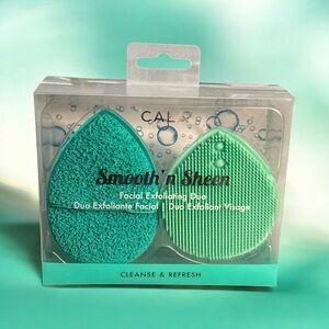 CAL Smooth 'n Sheen Facial Exfoliating Duo - Teal and Mint